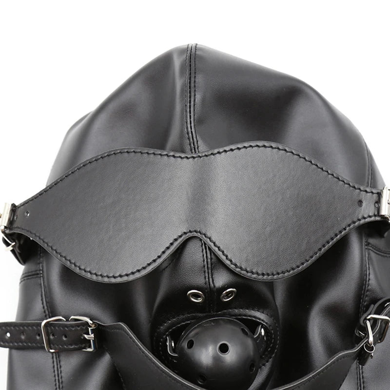Masque intégral BDSM avec Baillon - BLACKOBEY