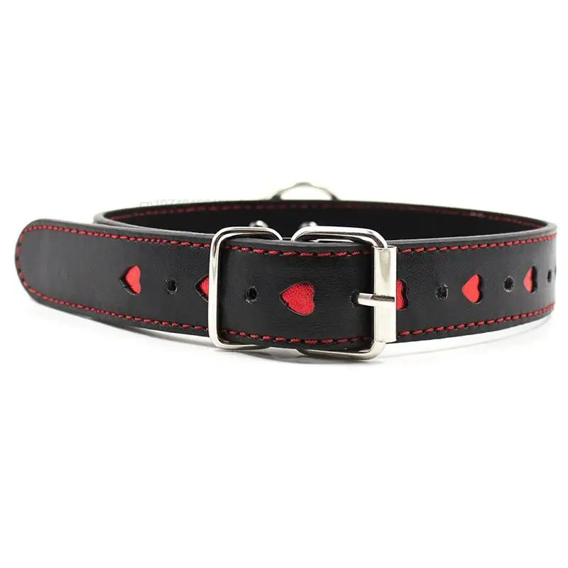 Collier et Laisse BDSM - RED HEART