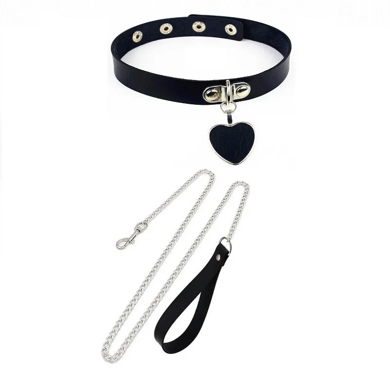 Collier avec Laisse BDSM - MISTRESS MARK