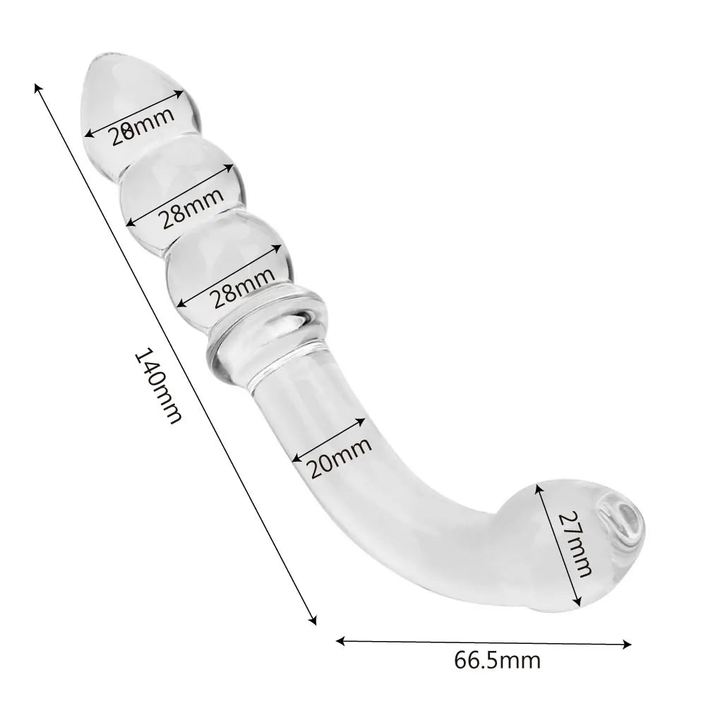 Plug Anal en verre 2 en 1 - ÉCLAT INTIME