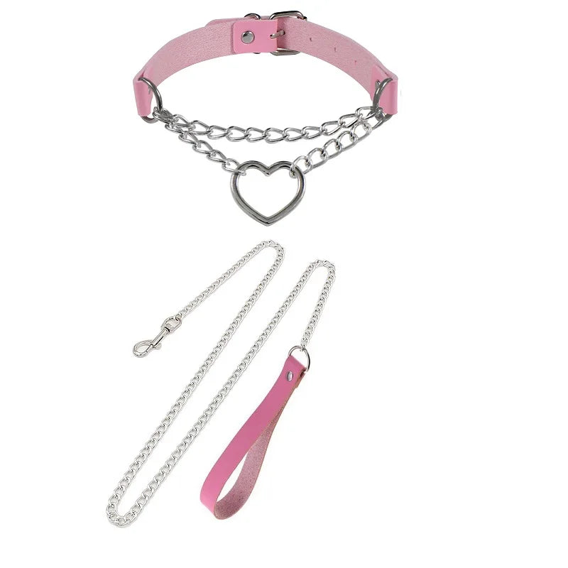 Collier avec Laisse BDSM - MISTRESS MARK