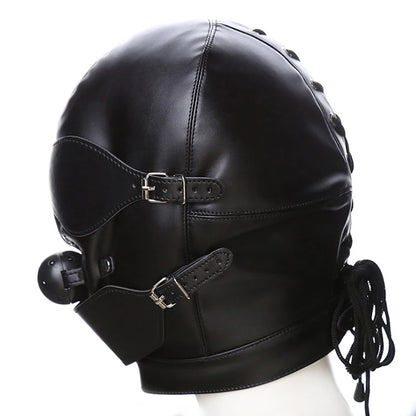 Masque intégral BDSM avec Baillon - BLACKOBEY