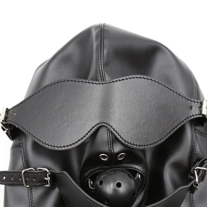 Masque intégral BDSM avec Baillon - BLACKOBEY
