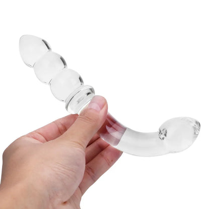 Plug Anal en verre 2 en 1 - ÉCLAT INTIME