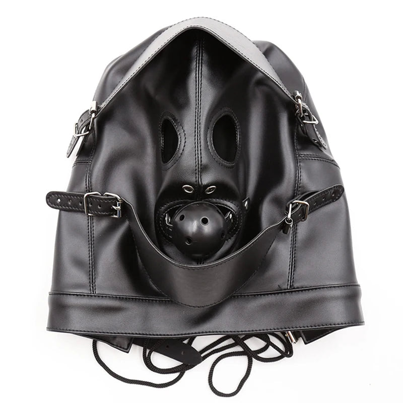 Masque intégral BDSM avec Baillon - BLACKOBEY