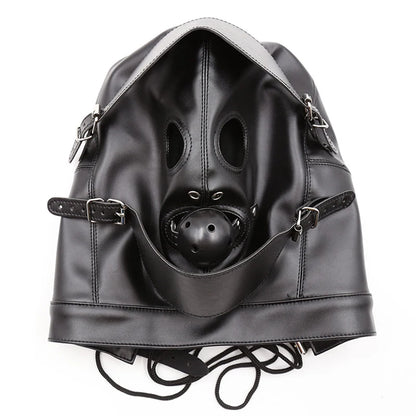Masque intégral BDSM avec Baillon - BLACKOBEY
