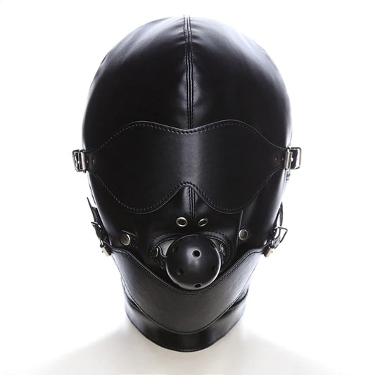 Masque intégral BDSM avec Baillon - BLACKOBEY