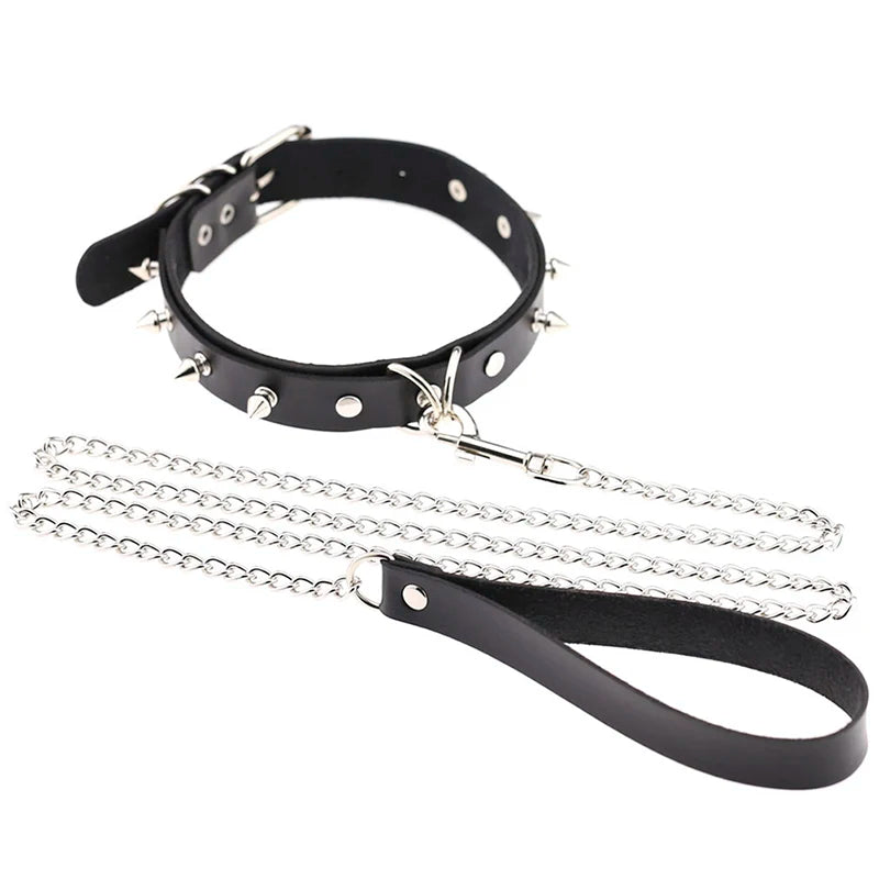Collier avec Laisse BDSM - MISTRESS MARK