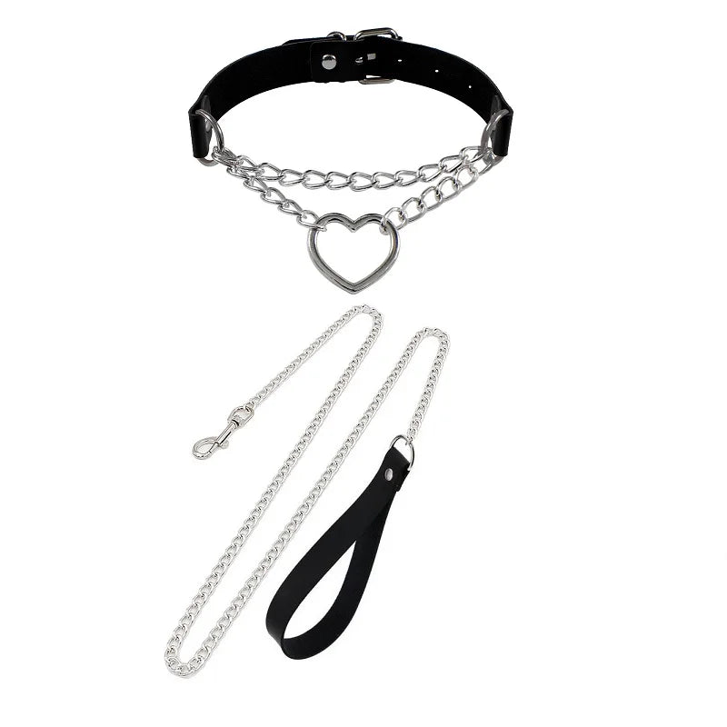 Collier avec Laisse BDSM - MISTRESS MARK