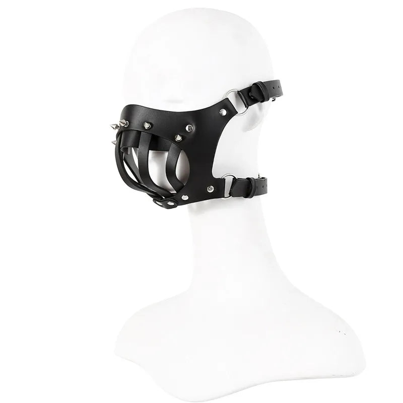 Masque BDSM avec muselière - DOMINALOCK