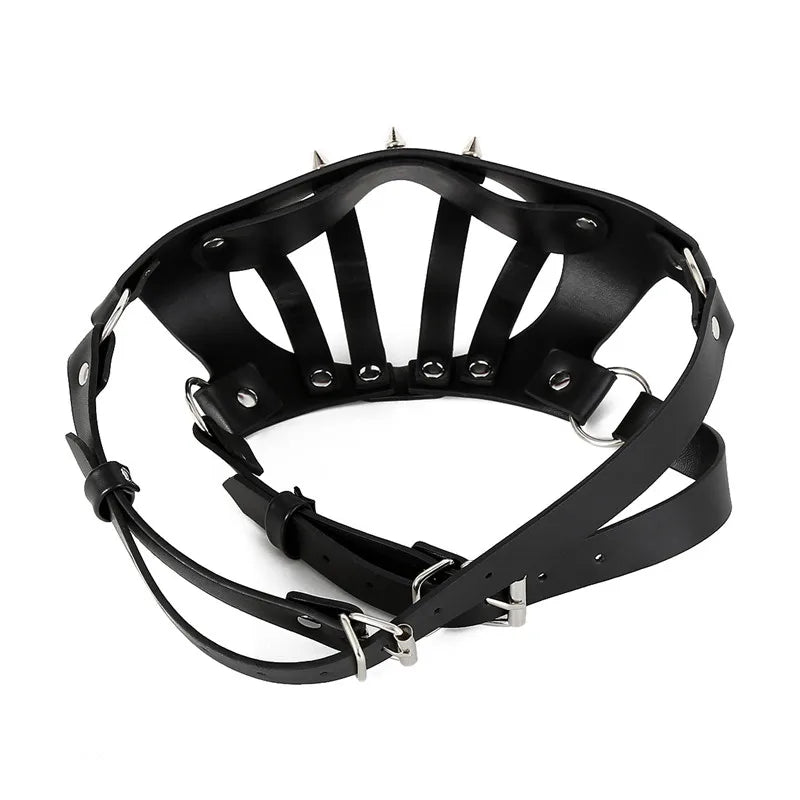 Masque BDSM avec muselière - DOMINALOCK