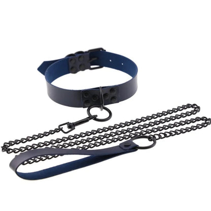 Collier avec Laisse BDSM - RAINBOW CONTROL