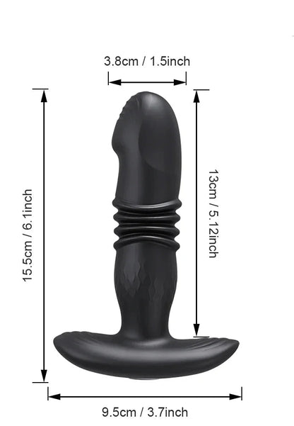 Vibromasseur télescopique Anal et Vaginal - VIBROSCOPE