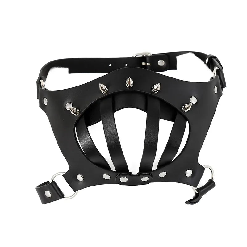 Masque BDSM avec muselière - DOMINALOCK