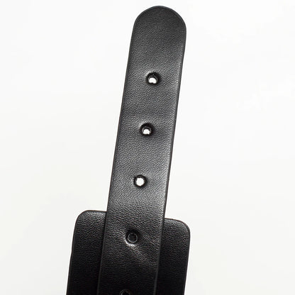 Menottes BDSM noir en cuir - SHADOWLOCK