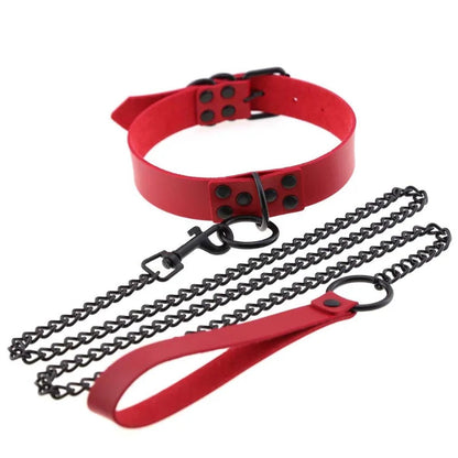 Collier avec Laisse BDSM - RAINBOW CONTROL
